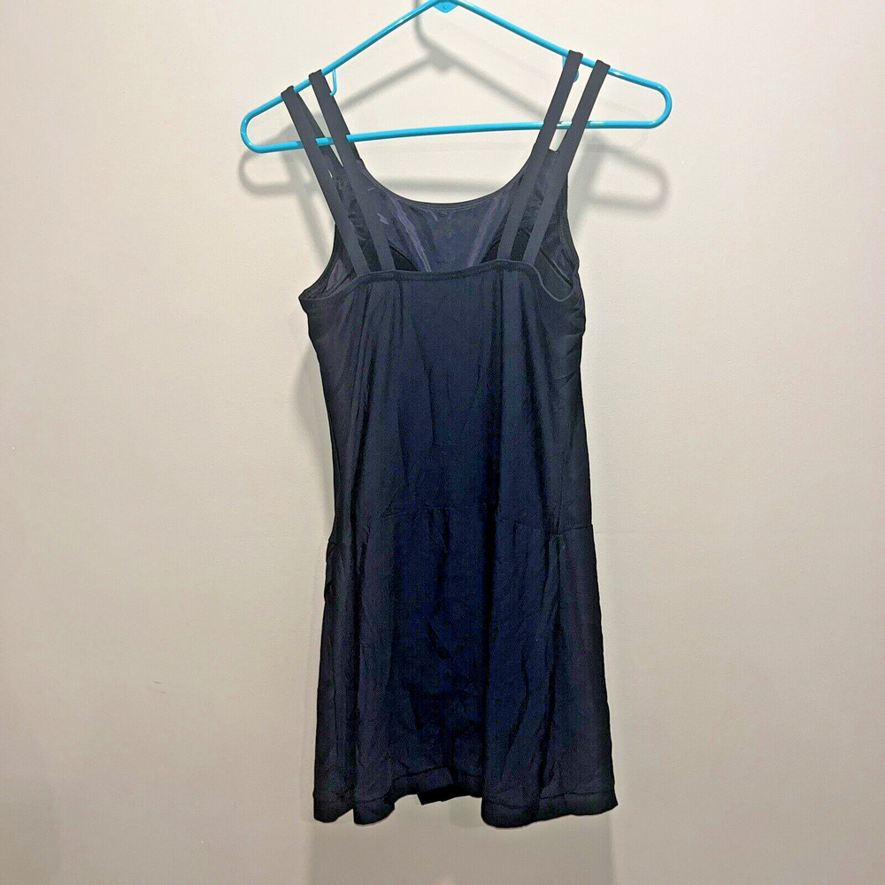 Lands End Womens One Piece Swim Suit Black Skirt 4 Preppy Modest Classic Minimal - Picture 2 of 10